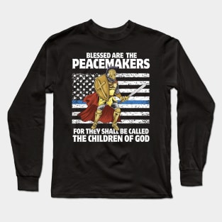 POLICE: Blessed Are The Peacemakers Long Sleeve T-Shirt